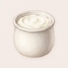 Crème fraîche à l'aquarelle