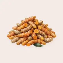 Curcuma à l'aquarelle